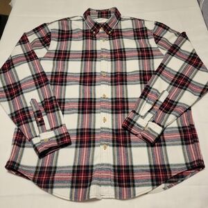 Abercrombie & Fitch Mens  Multicolor Flannel  Plaid Button-Down Shirt Size XL